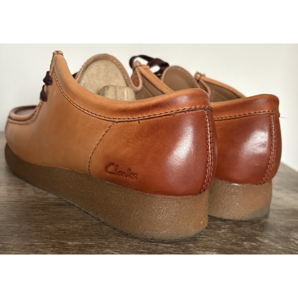Clarks Wallabee 2 26158274 Mens Brown Leather Lace‎ Up Chukkas Boots Size 8 - Picture 5 of 16
